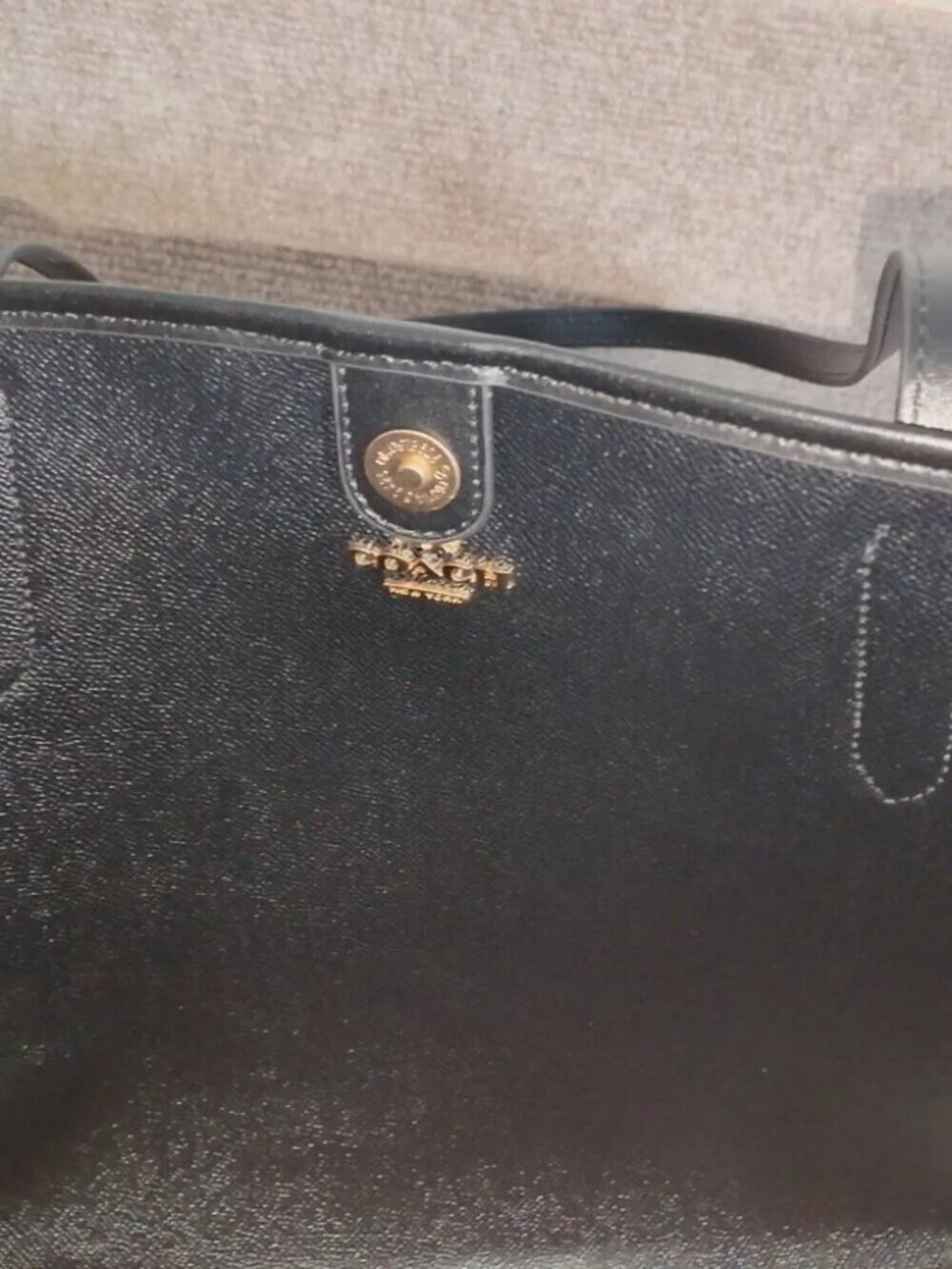 Coach City Tote Bag In Signature Canvas With Halloween Print - Picture 3 of 5